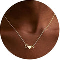 TURANDOSS Valentines Day Gifts for Kids Teen Girls - Dainty 14K Gold Plated Letter A-Z Initial Necklace with Heart, Personalized Jewelry Birthday Valentines Day Gifts for Girlfriend Wife Women