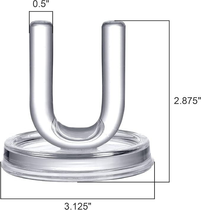 Amazing Abby - U for You and Me - Acrylic Ring Holder (2-Pack), Clear Plastic Jewelry Dish, Trinket Tray, Perfect Storage Solution for Drawer and Vanity (3" Dia.)