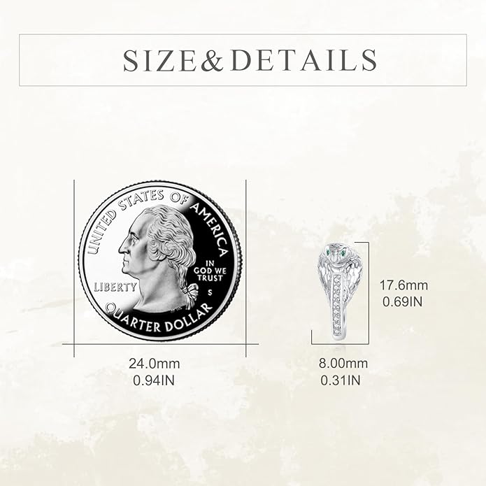 KZX King Cobra Snake Earrings For Women 925 Sterling Silver Cobra Earrings Hoop Snake Hoop Earrings CZ Jewelry Gifts for Wife Mother