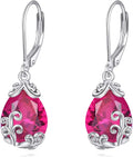 POPLYKE Celtic Filigree Teardrop Drop Dangle Earrings Sterling Silver Leverback Earrings Jewelry for Women