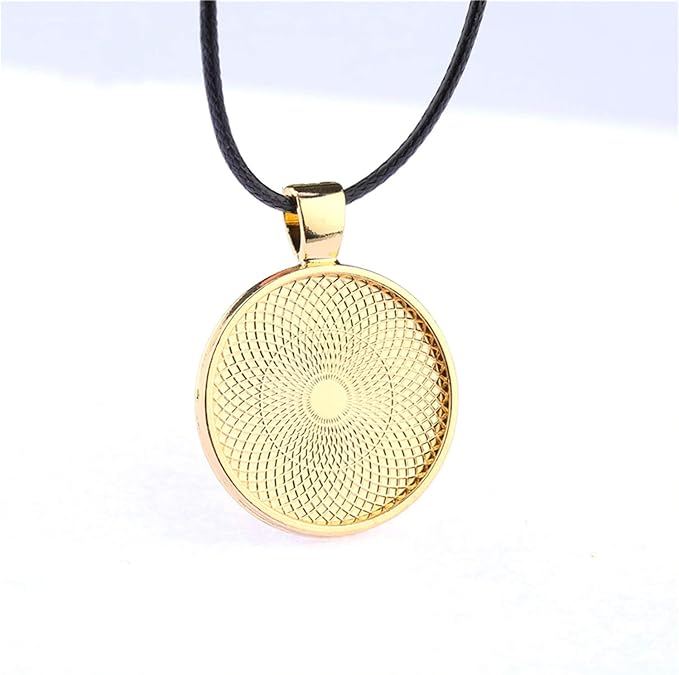 25pcs Round Bezel Pendant Trays Setting Cabochon Blank Base for DIY Crafting Photo Jewelry Findings Making Accessories 25mm