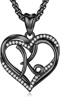 INFUSEU Unique Initial Necklaces for Women Girls Small Heart Letter Jewelry, Meaningful Personalized Gifts