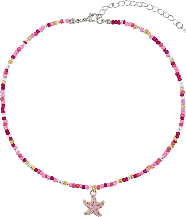 Women's Shell Starfish Boho Layered Beaded Necklace Choker for Summer Beach Vacation Gifts for Birthday/Anniversary/Christmas