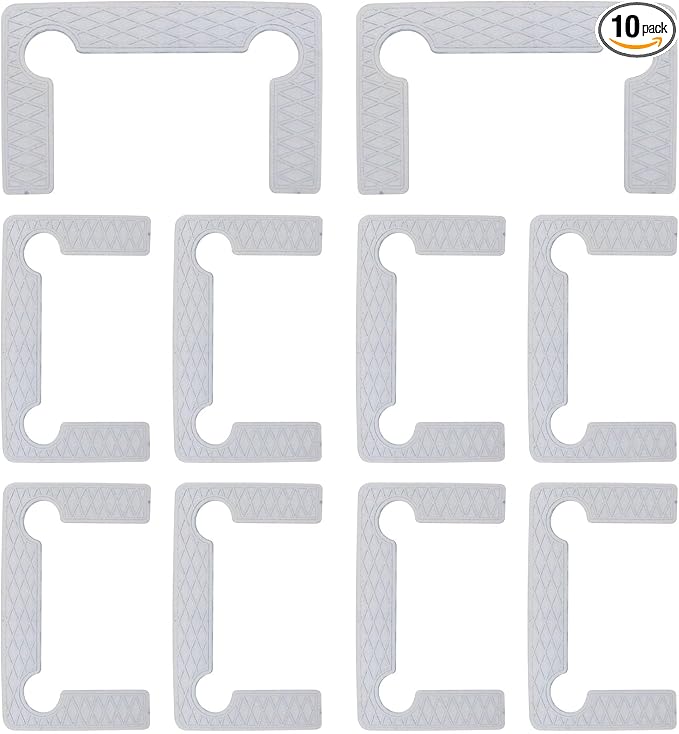 10 PCS Shower Door Hinge Shims Glass Shower Door Hinge Gaskets Anti-Slip Gasket by Unknown