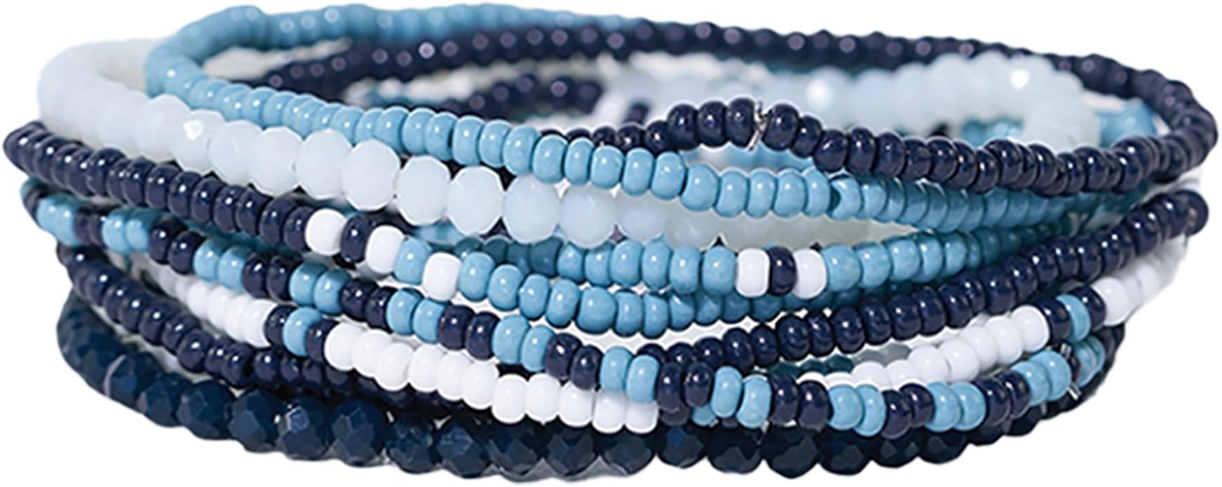 INK + ALLOY Game Day Bracelet Stacks, Beaded Bracelets for Football Gameday Outfits, Handmade Jewelry for College Students, Teachers, Football Moms, Set of 10