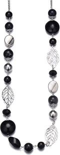 PEARL&CLUB Long Beaded Necklaces For Women - Sweater Chain Fashion Jewelry Necklace Gifts For Women