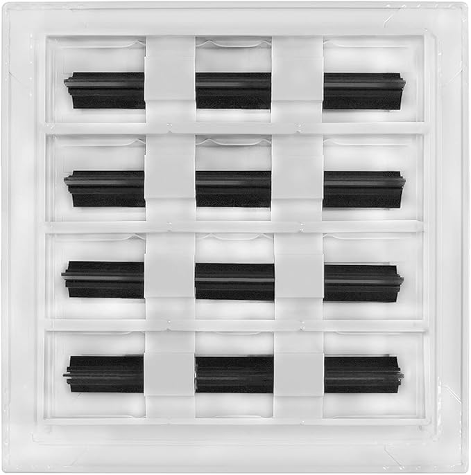 BUILDMART - 8x8 White Modern AC Vent Cover - Decorative Air Vent - Standard - Image 2
