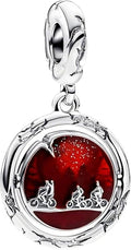 Gold Heart Family Charms Bead for Bracelets and Necklaces Jewelry Charm for Women Valentine Mother's Day