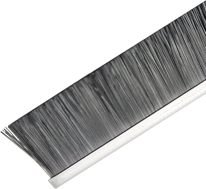 10 Sets Retsun Garage Door Brush Seal, 1 1/2" x 39.37" Aluminum Door Bottom - Image 8