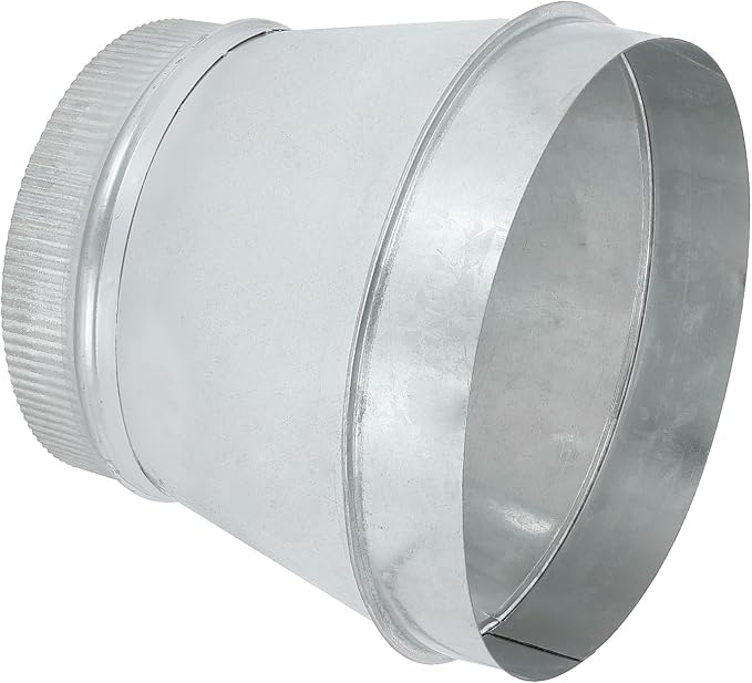 PATIKIL 9 Inch to 7 Inch Duct Reducer, Galvanized Steel Round Air Duct Reducer by PATIKIL