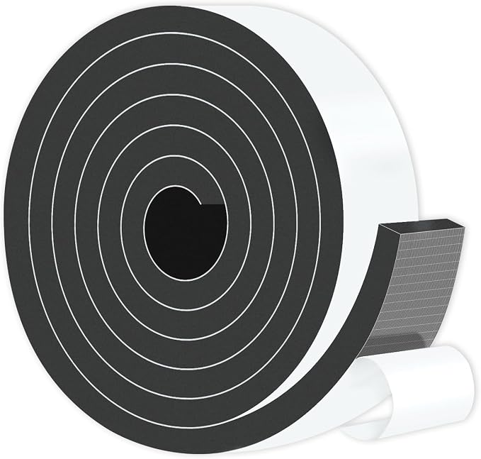 Weather Stripping Door Seal, High Density CR, 2 in x 1/2 in x 6.5Ft | Door by MIKONIYA
