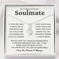 To My Beautiful Soulmate Necklace For Women, Necklace For Wife From Husband, Girlfriend Necklace From Boyfriend, Wife Birthday Gifts From Husband, Gifts Boxes For Women, Soulmate Necklace For Her