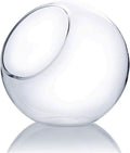 WGV Slant Cut Bowl Glass Vase, Width 9", Height 9", Candy Dish, Fruit Jar by WGVInternational-OpusGlassware