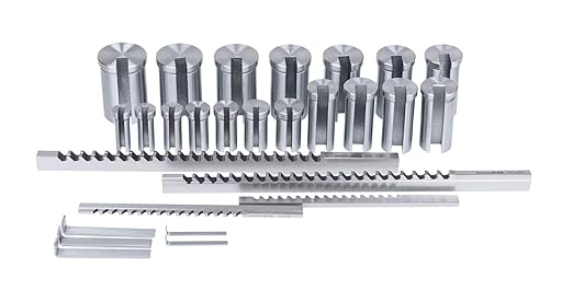 Accusize Industrial Tools No 10-10A Conbination H.S.S. Keyway Broach Sets in Fitted Box, 5100-0012