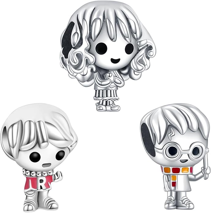 925 Sterling Silver Charms Magic Movie Character Dangle Beads for Bracelets and Necklaces Jewelry for Women