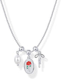 PAVOI 14K Gold Plated Dainty Necklace with Charms Set - Hypoallergenic Adjustable Chain Gold Charm Necklace for Women - Small Motif & Mantra 2 and 3-Pack Removable Pendants - Cute Jewelry Gifts