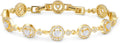 Tennis Bracelet for Women 14K Gold Plated Cubic Zirconia Bracelet,Classic Crystal Tennis Bracelet, Rhinestone Delicate Bracelet Gift for Her