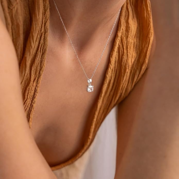 Valentines Day Gifts for Women Her - Dainty Necklaces for Women Cute Station Choker Simulated Diamond Necklace Simple Layering CZ Necklace Trendy Jewelry Gifts