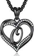 INFUSEU Unique Initial Necklaces for Women Girls Small Heart Letter Jewelry, Meaningful Personalized Gifts