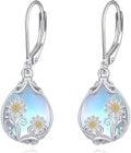 POPLYKE Celtic Filigree Teardrop Drop Dangle Earrings Sterling Silver Leverback Earrings Jewelry for Women