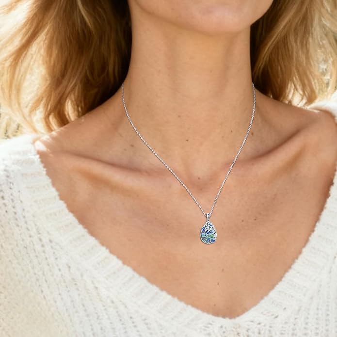 Jewish Jewelry Tree of Life Necklace 925 Jewish Sterling Silver Pendant Necklace Women Gift