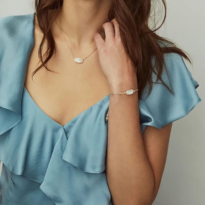 Kendra Scott Elaina Adjustable Chain Bracelet for Women, Fashion Jewelry, Gold-Plated