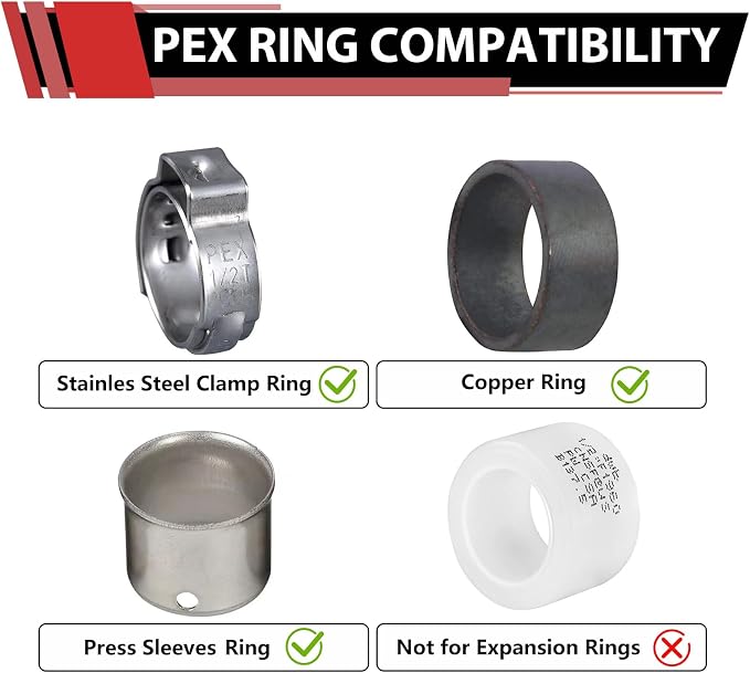10-Pack 1/2" PEX Brass Ball Valve, Barb Crimp Pex Connection | Full Port Water - Image 6