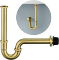Brass P Trap Bathroom Sink : 1 1/4 Sink Trap by Heixutas