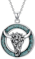 Western Cowboy Necklace 925 Sterling Silver Horseshoe Pendant Western Jewelry Cowgirl Gifts for Women Girlfriend Cowboy Cowgirl