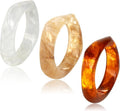 Chunky Acrylic Bracelets for Women -4Pcs Trendy Chunky Bangle Fashion Big Stackable Bangles Set, Trendy Cuff Bracelet Stack Fashion Womens Jewelry Gifts
