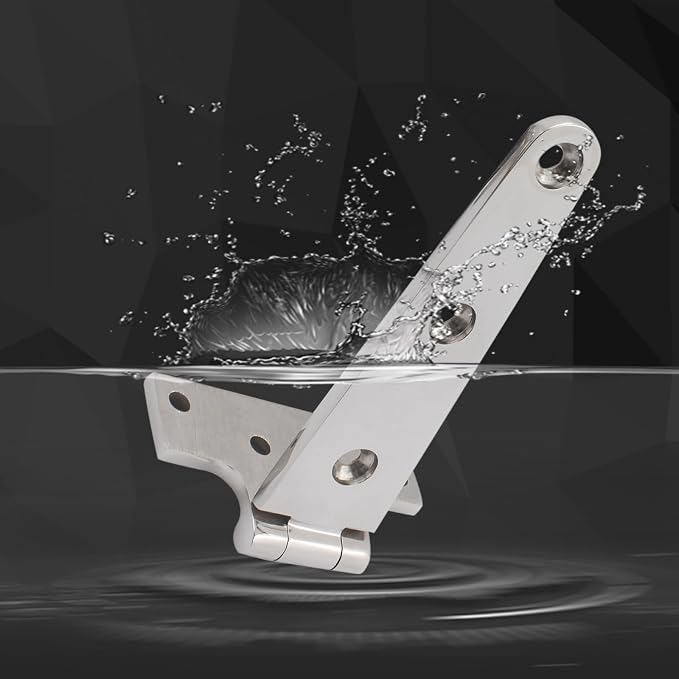 316 Stainless Steel T Hinges Marine Grade 6'' x 3" Heavy Duty Boat Hatch Hinge - Image 5