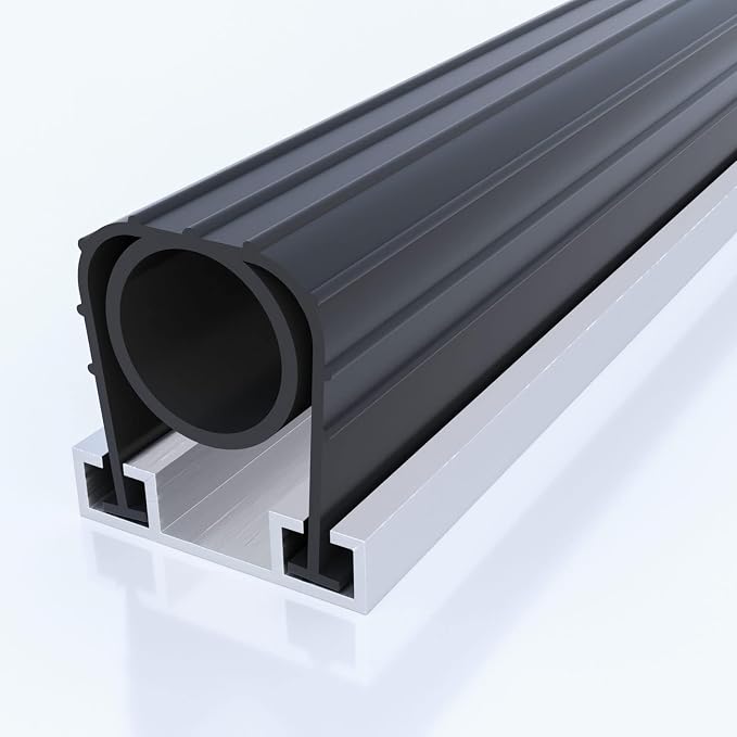 Garage Door Bottom Seal with Aluminum Track Retainer – 20ft Garage Door Weather - Image 9