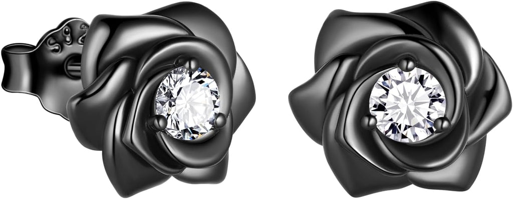 925 Sterling Silver Rose Flower Ring - Adjustable, Elegant Promise Ring for Women & Girls - Perfect for Birthday & Wedding Gifts