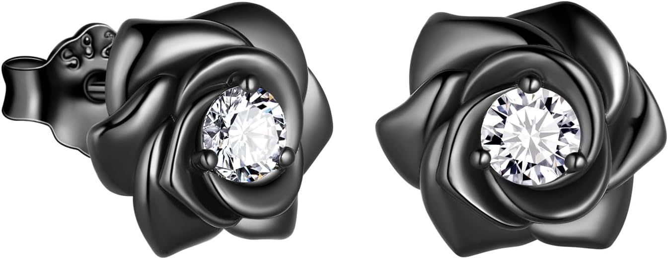 925 Sterling Silver Rose Flower Ring - Adjustable, Elegant Promise Ring for Women & Girls - Perfect for Birthday & Wedding Gifts