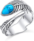 Hamsa Hand of Fatima Lotus Evil Eye/Love Heart/Butterfly/Rose Spoon Adjustable Open Rings 925 Sterling Silver Statement Ring Jewelry Gifts for Women