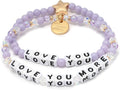 Little Words Project Mother's Day Gifts, The Original Word Bracelet, Made with Colorful Beads and Plated Brass Hardware, Handcrafted Design & Positive Message