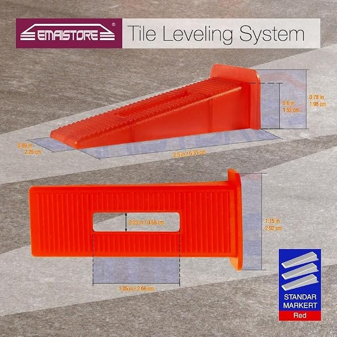Tile Leveling System – ULTRA-THIN 0.5mm – 400 Spacers, 200 Reusable Wedges & - Image 4