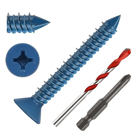 1/4" x 1-3/4" Concrete Screws, Brick or Stucco by Unknown