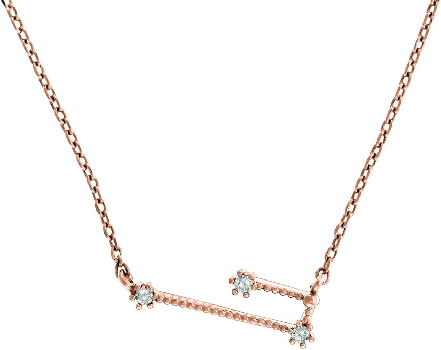 PAVOI 14K Gold Plated Astrology Constellation Horoscope Zodiac Necklace 16-18"
