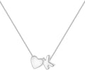 JKK Valentines Day Gifts for Her, 925 Sterling Silver Letter A-Z Heart Necklace Silver Jewelry Trendy Stuff Birthday Valentine's Day Gifts for Women Mom Her