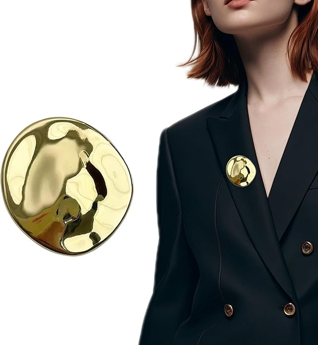 Minimalist Metal Brooch for Women, Unique Irregular Shape Pin Jewelry, Sun, Snail, Starfish & Abstract Design Brooches, Fashion Accessories for Coat, Dress, Scarf, Bag