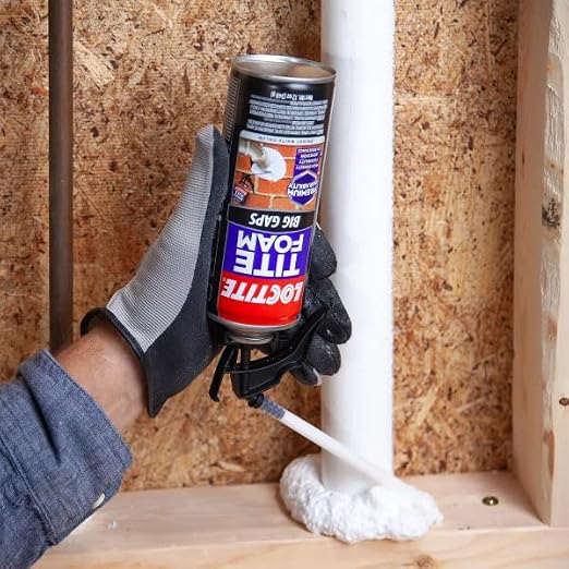 Loctite Tite Foam Big Gaps Spray Foam Sealant, 12 fl oz Can, 12 Pack - Image 9