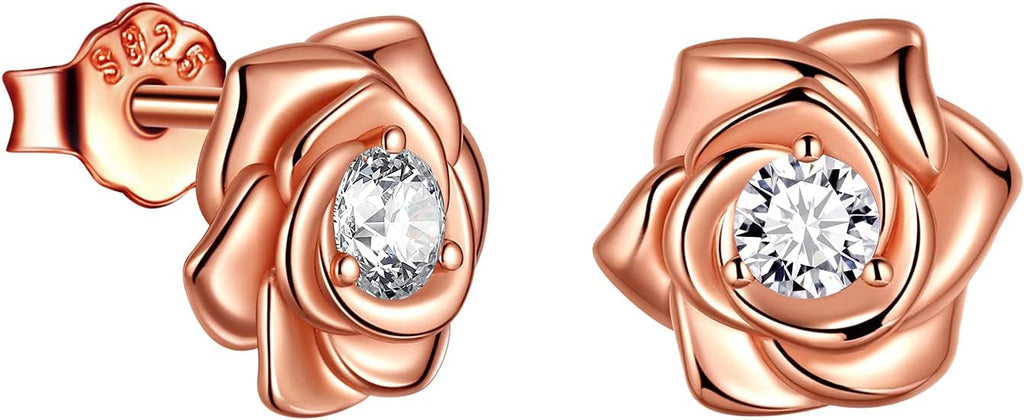 925 Sterling Silver Rose Flower Ring - Adjustable, Elegant Promise Ring for Women & Girls - Perfect for Birthday & Wedding Gifts