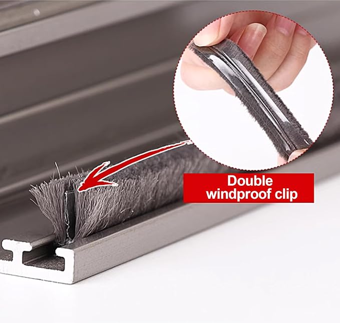 16 Ft 196 Inch Sliding sash Windows Doors Tape Pile Draught excluder Brush Seal - Image 6