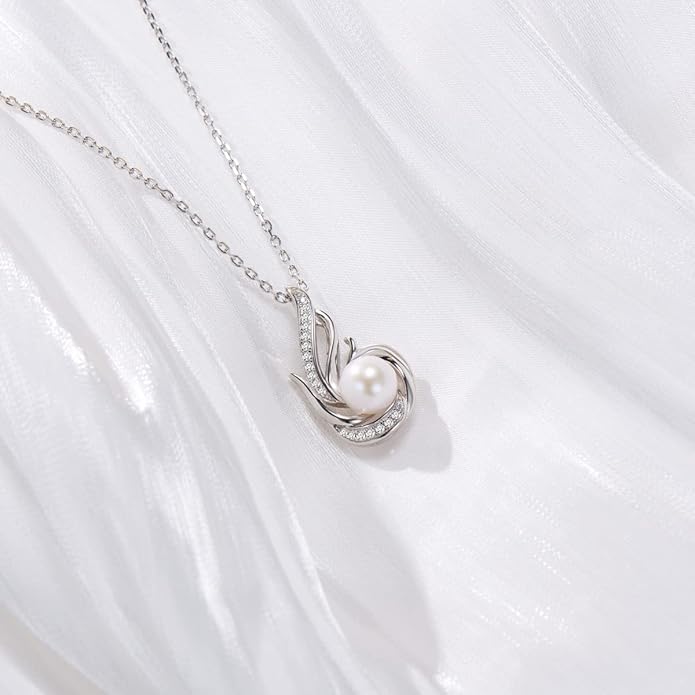 Birthstone Necklace for Women 925 Sterling Silver Phoenix Charm Necklace Birthday Anniversary Christmas Fine Jewelry Gifts for Women Mother Her, Adjustable Chain
