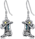 Western Earrings for Women 925 Sterling Silver Turquoise Western Country Dangle Drop Earrings Country Jewelry Gifts for Cowgirl Cowboy