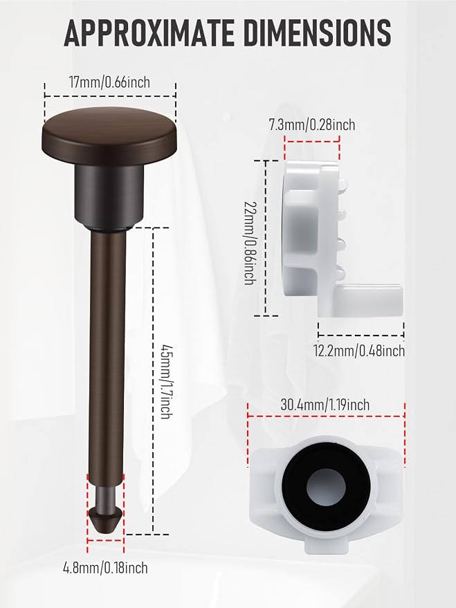 2-Pack Tub Spout Diverter Repair Kit - Image 3