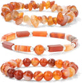 3Pcs Natural Stone Bracelets for Women 8mm Crystal Beaded Bracelets Handmade Stretch Bracelet Healing Crystal Jewelry for Women