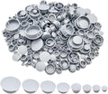 275Pcs 8 Sizes Plastic Hole Plugs Recessed Grey Round Hole Plugs 3/16" 5/16" by MONEXIO