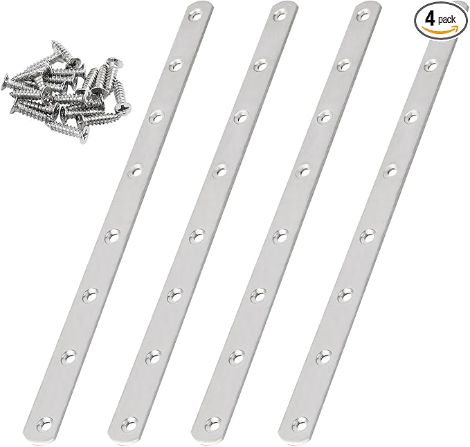 11.5 Inch Stainless Steel Straight Brace, Flat Straight Support, Repair Fixed by AUXBC